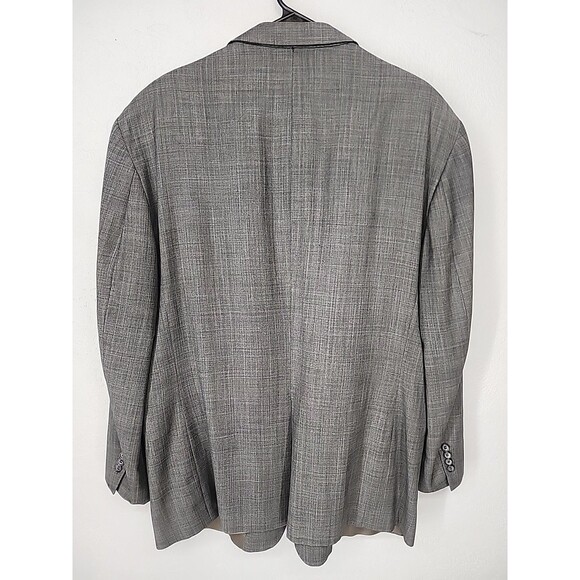 Gray Wool Cashmere Blend Sport Coat Academia Preppy Refined | Jos A Bank 46R - Picture 7 of 10